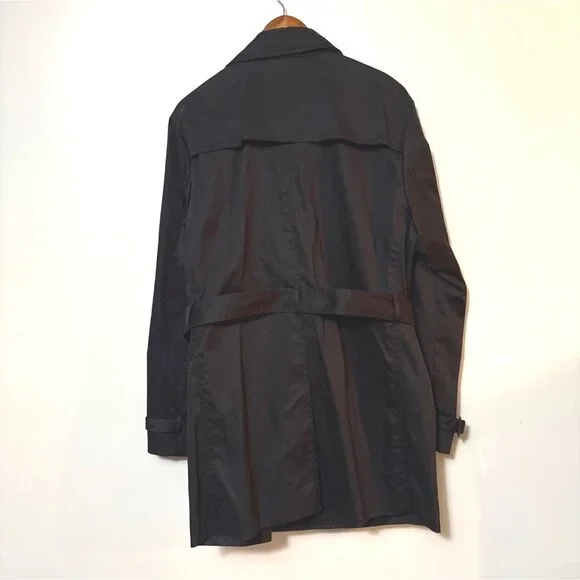 3.1 Phillip Lim 20th Anniversary Collection Black Double-Breasted Trench Coat L - Picture 3 of 5